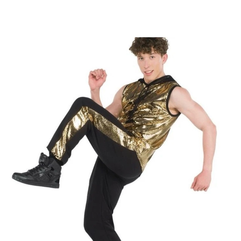 A Wish Come True Boys Costume SC Black & Gold 20596